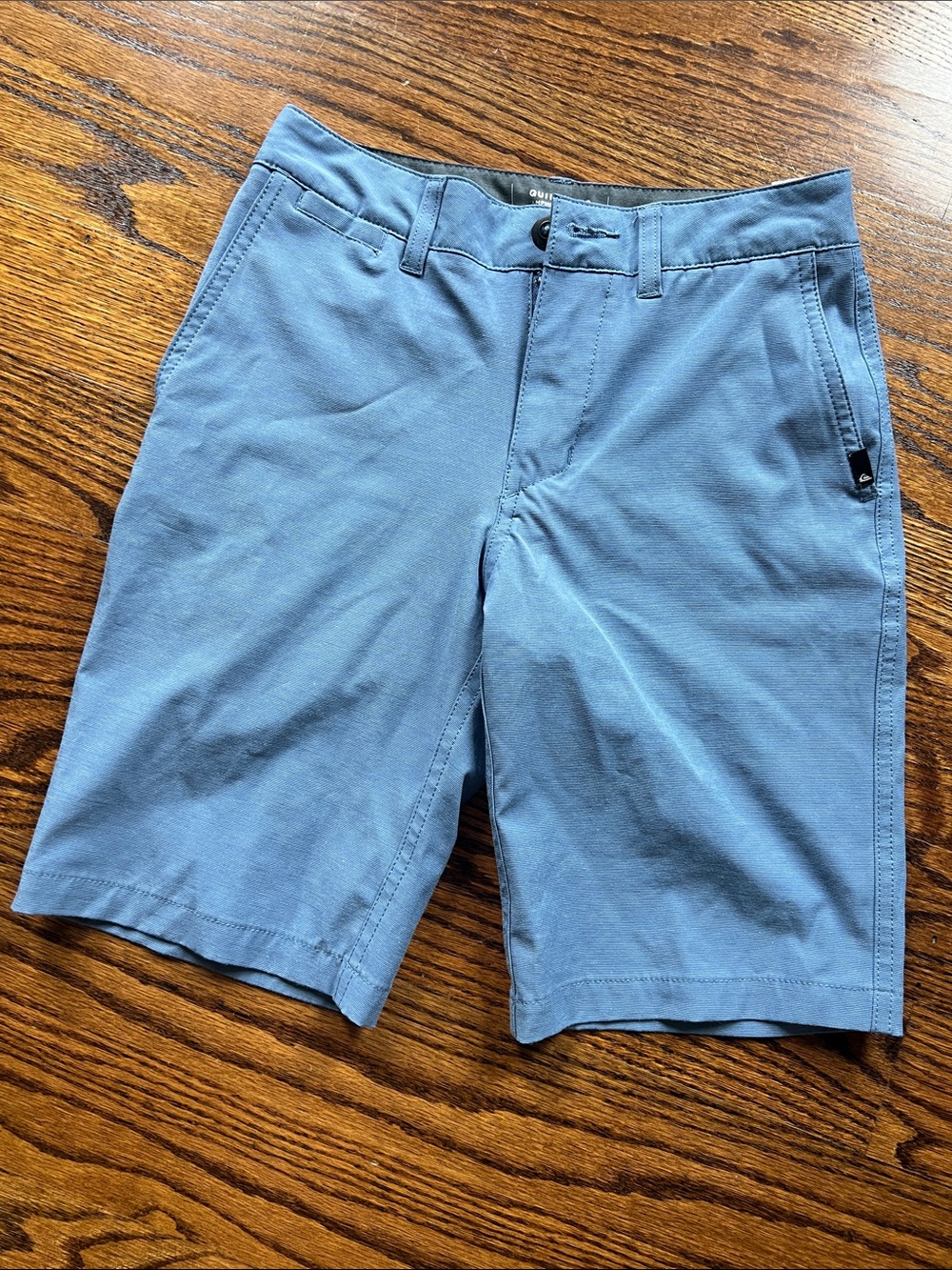 Quiksilver Boy’s Slate Blue Flat Front Shorts
